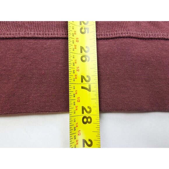 Untuckit Size Medium Mens Chocolate Brown Long Sleeve Pullover Logo Tag Henley - Picture 8 of 10